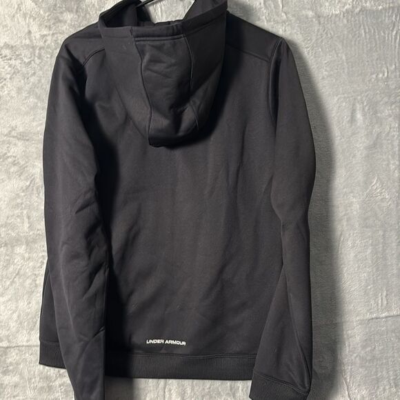 NWT New Under Armour WSU Cougars Black Full Zip Hooded Sweatshirt Size Large - Picture 6 of 7